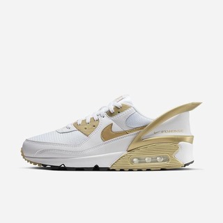 Pantofi Casual Nike Air Max 90 FlyEase Barbati Albi Negrii Metal Aurii | YBCI-20837